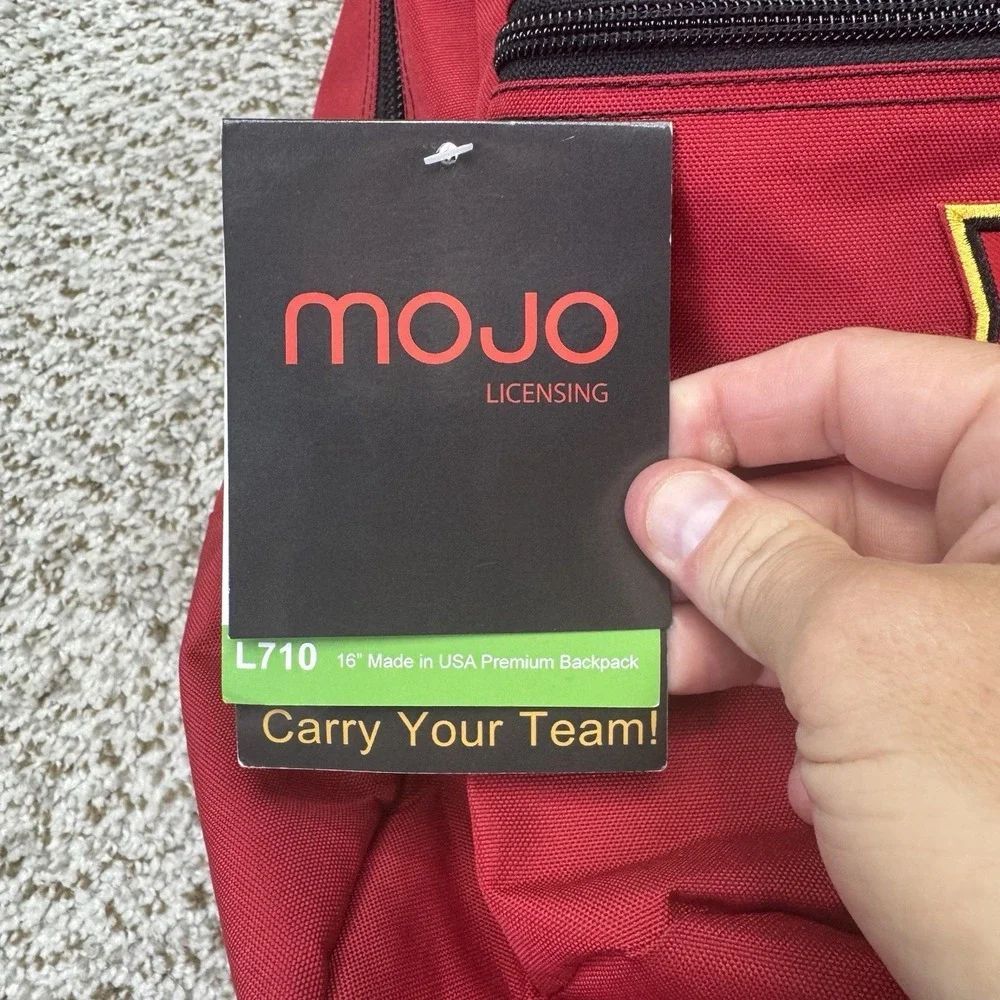 NEW Maryland Terrapins Ultimate Fan MOJO Backpack L710 Red NCAA Football
